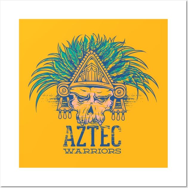 Aztec Warriors Wall Art by Verboten